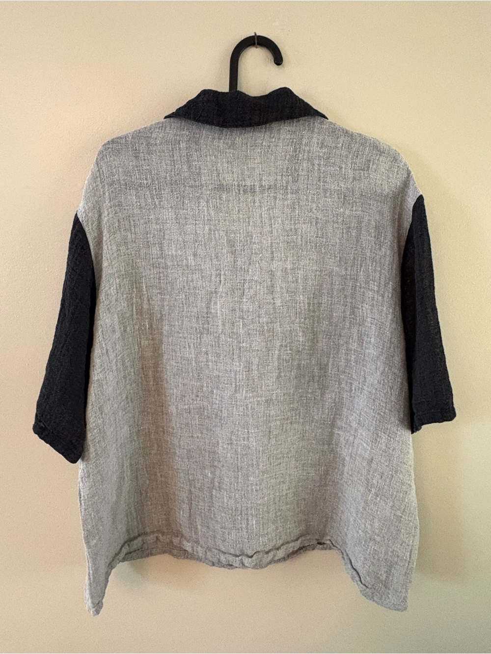 Two-Tone Linen Polo Shirt - Vintage Hino & Malee - Picture 5 of 6